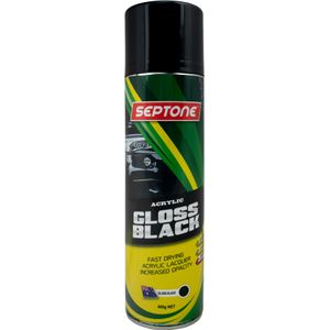 Septone Acrylic Gloss Paint - Black Gloss 400g